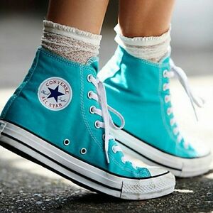 Converse🦋Chuck Taylor High Top Canvas Acua Blue Women's Sneaker